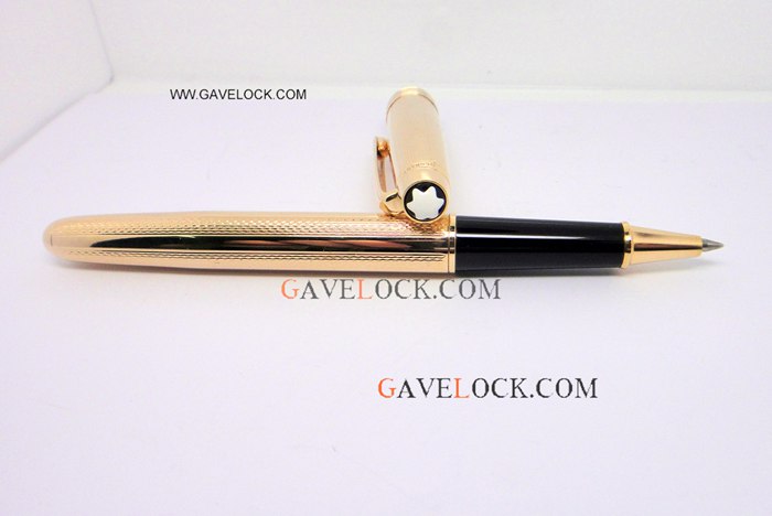 Replica AAA Gold Montblanc Meisterstuck Fineliner Pen Free Shipping - AAA Fake Mont blanc Pen